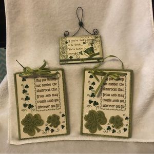 St. Patrick’s Day Irish blessing plaques wood and ceramic Michaels